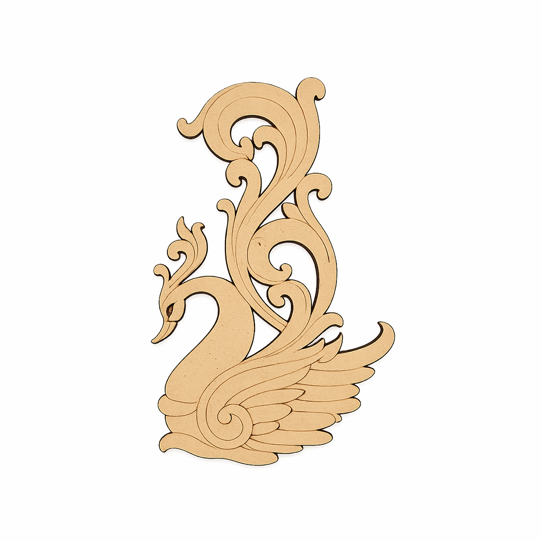 MDF peacock wall decor cutout for DIY painting and traditional craft projects