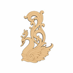 MDF peacock wall decor cutout for DIY painting and traditional craft projects