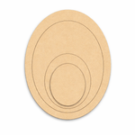 MDF round layered tray used as key holder and DIY decor organizer base