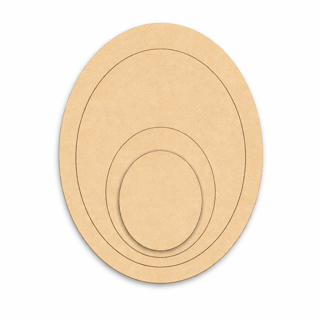 MDF round layered tray used as key holder and DIY decor organizer base