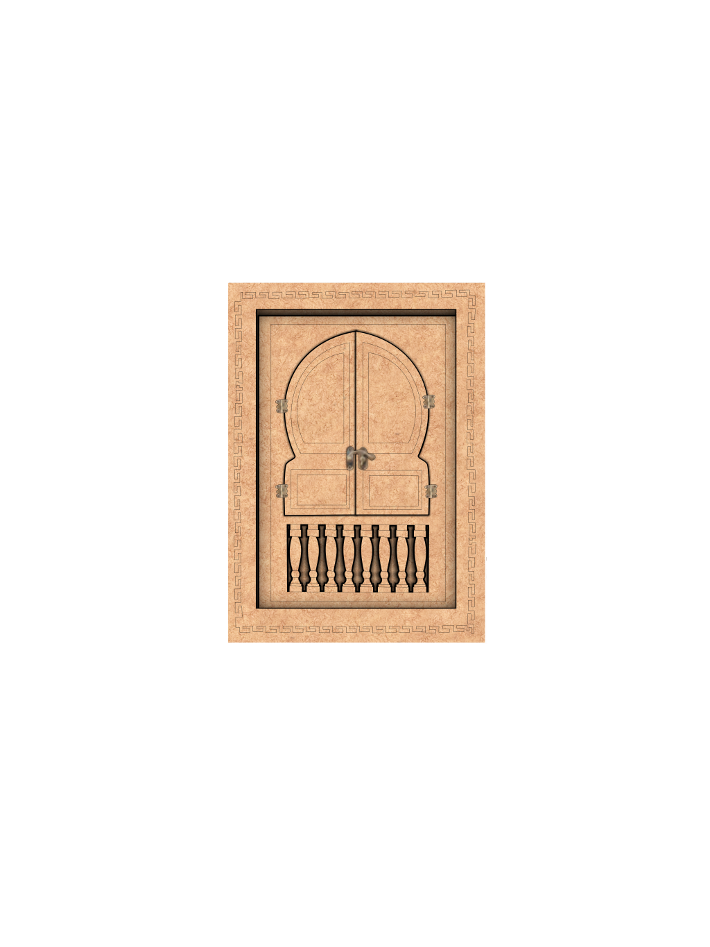 MDF window door wall decor design DIY craft cutout frame for painting and customization
