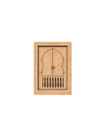MDF window door wall decor design DIY craft cutout frame for painting and customization