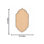 MDF arch shape blank design DIY craft wall decor cutout base for painting and customization with size