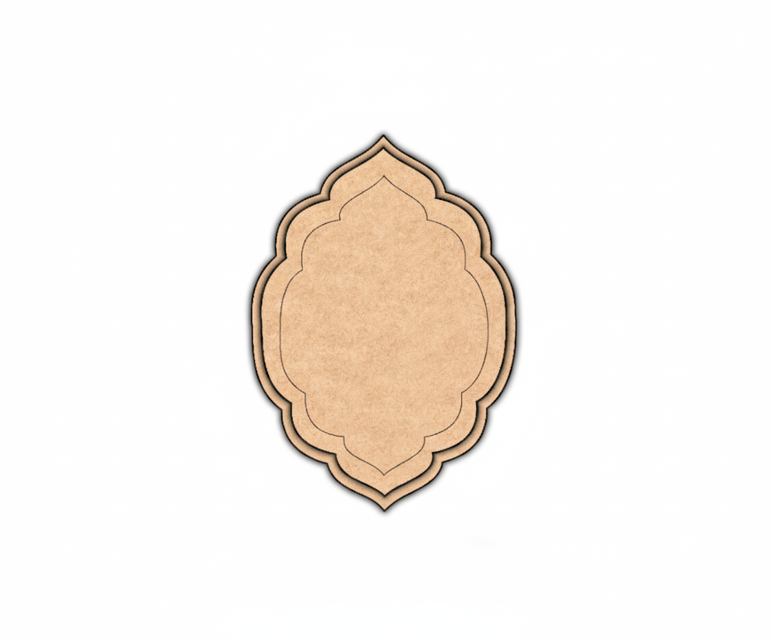MDF arch shape blank design DIY craft wall decor cutout base for painting and customization