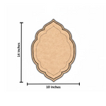 MDF arch shape blank design DIY craft wall decor cutout base for painting and customization with size