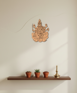 MDF Goddess Lakshmi Wall Decor Cutout DIY Craft Spiritual Art mounted on wall