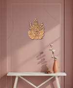 MDF Goddess Lakshmi Wall Decor Cutout DIY Craft Spiritual Art mounted on wall
