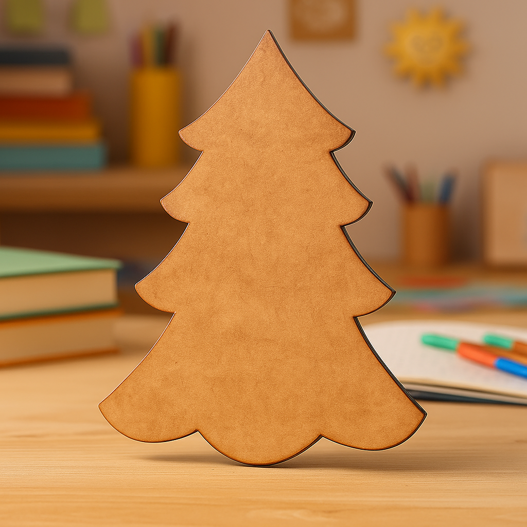 DIY MDF Christmas Tree Cutout for Craft & Decor