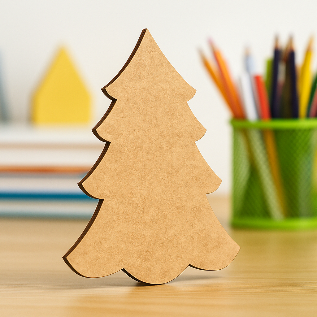 DIY MDF Christmas Tree Cutout for Craft & Decor