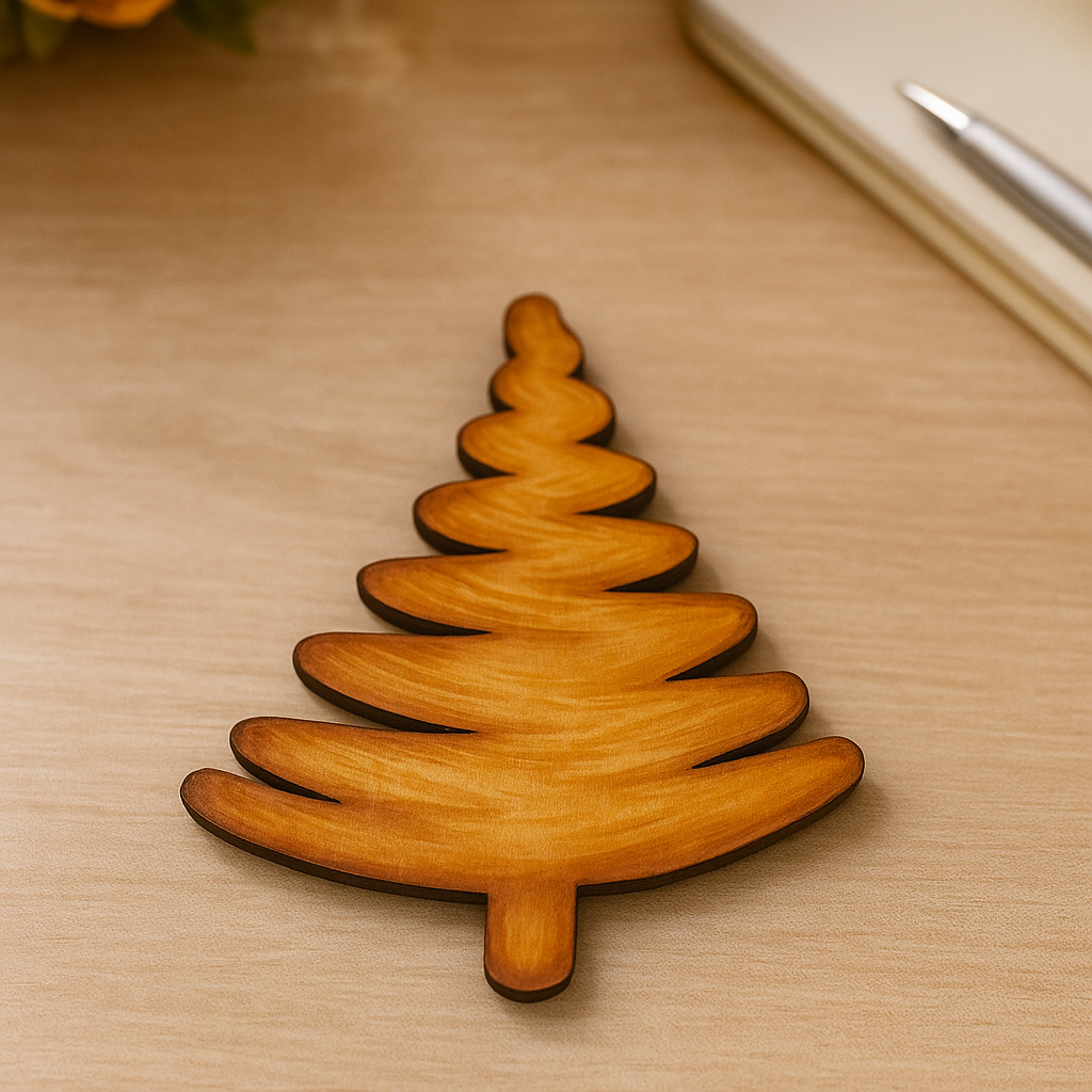 DIY MDF 3D Christmas Tree Wall Decor for Craft