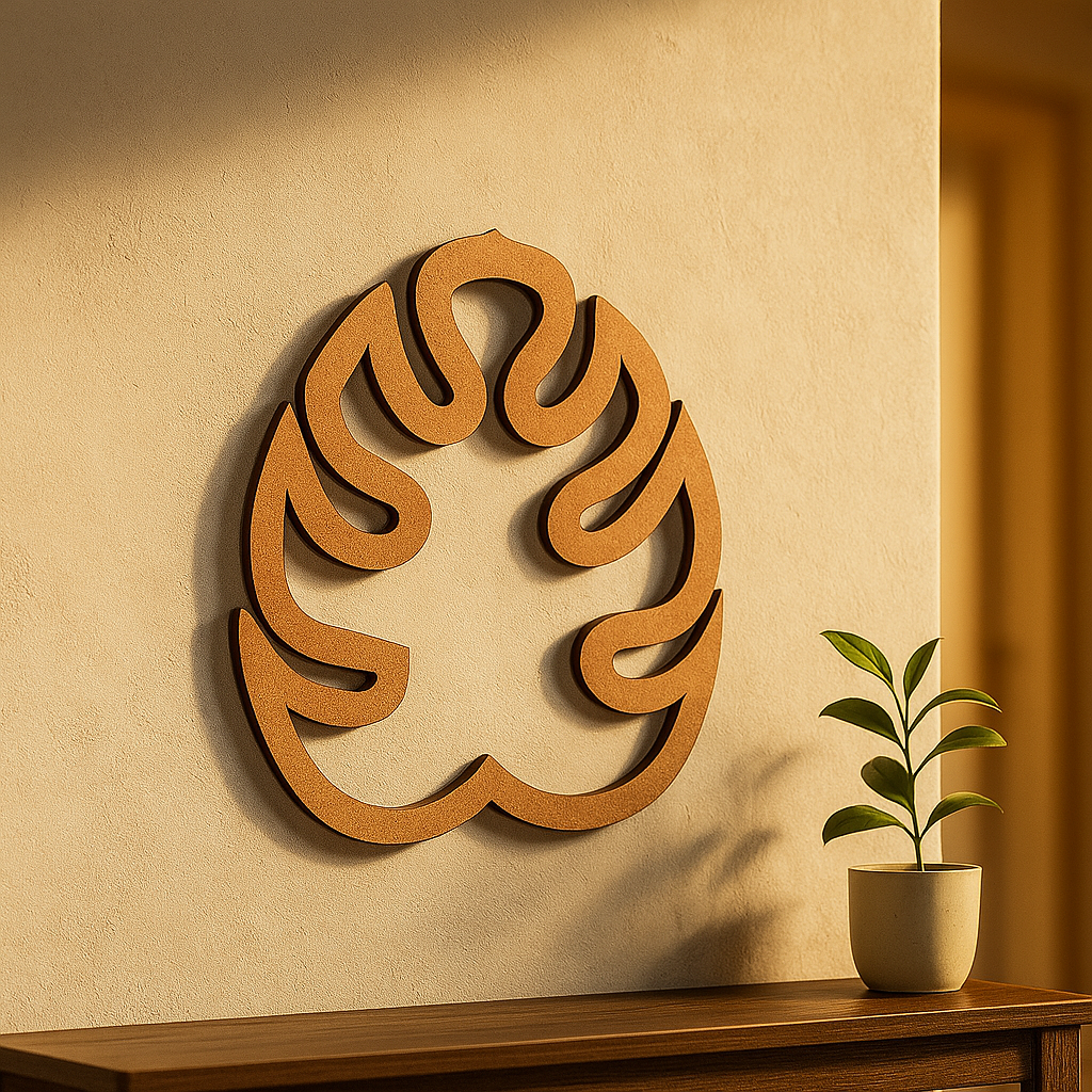 DIY MDF Leaf Outline Cutout for Painting & Home Decor