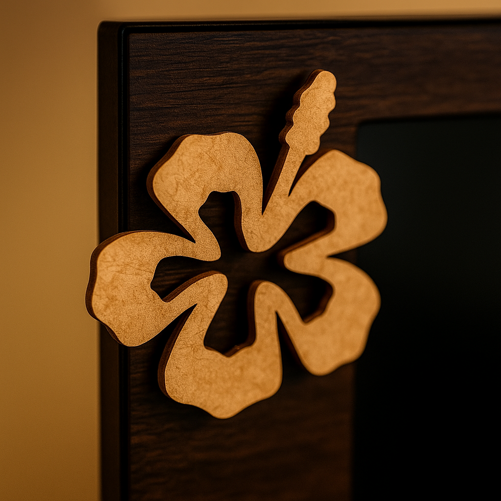 DIY MDF Abstract Flower Cutout for Painting & Craft Decor