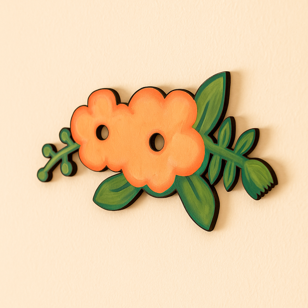 DIY MDF Floral Border Cutout for Painting & Craft Decor