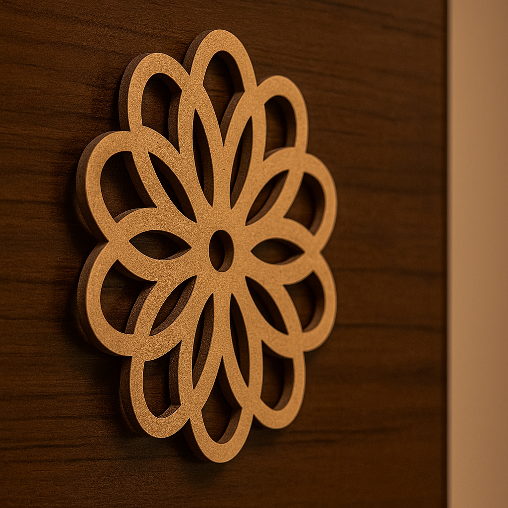 DIY MDF Mandala Flower Cutout for Painting & Craft Decor