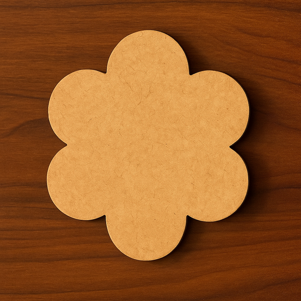 DIY MDF Flower Base for Painting & Craft Decor