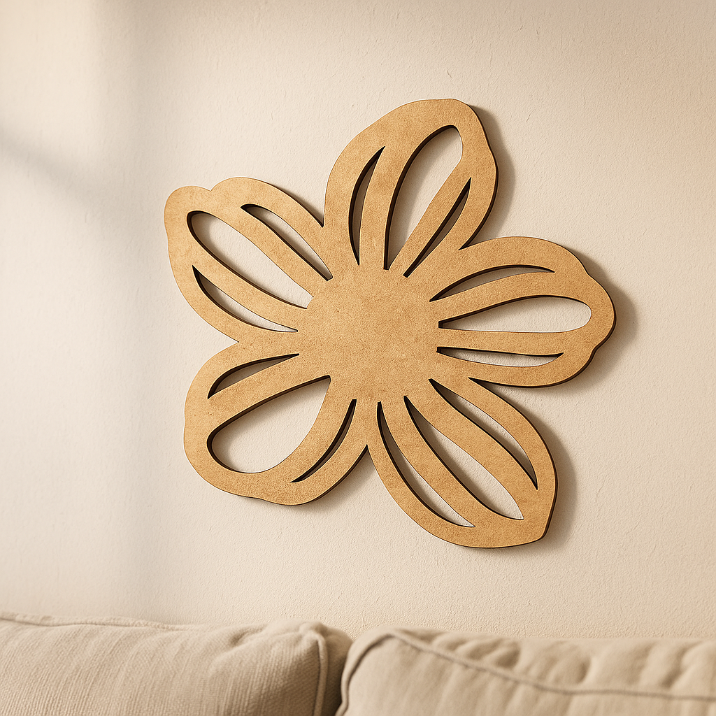 DIY MDF Floral Petal Cutout for Painting & Craft Decor