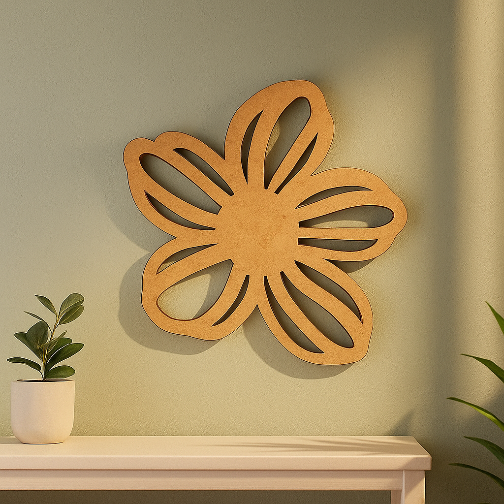 DIY MDF Floral Petal Cutout for Painting & Craft Decor