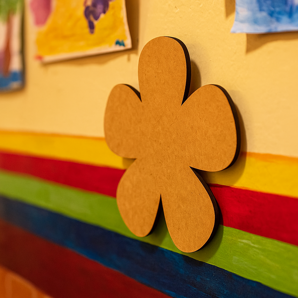 DIY MDF Flower Shape Cutout for Painting & Craft Decor