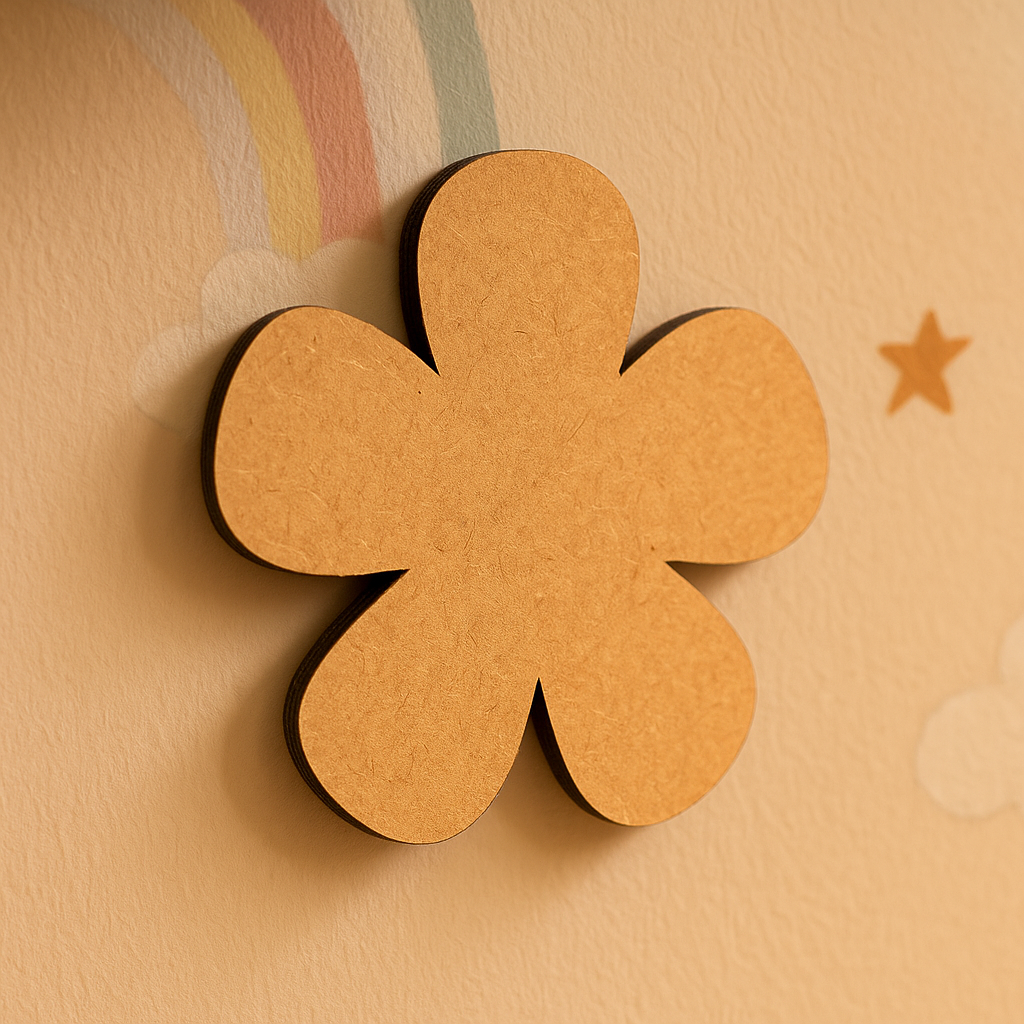 DIY MDF Flower Shape Cutout for Painting & Craft Decor