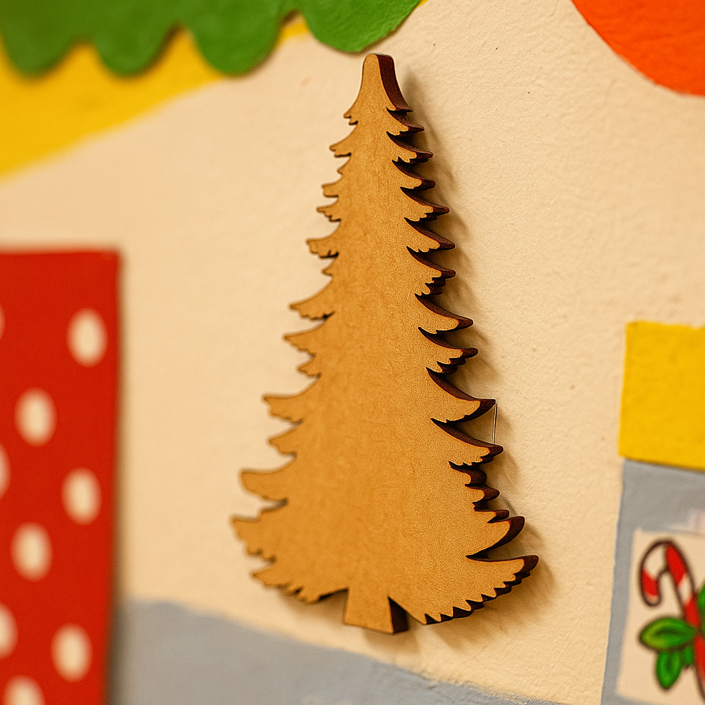 DIY MDF Christmas Tree Cutout for Painting & Decor