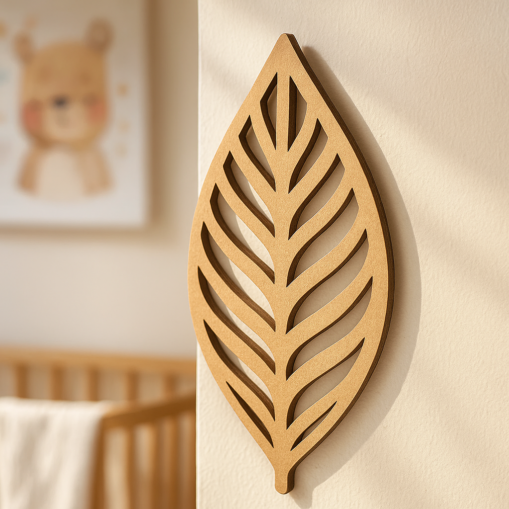 DIY MDF Leaf Cutout for Painting & Home Decor