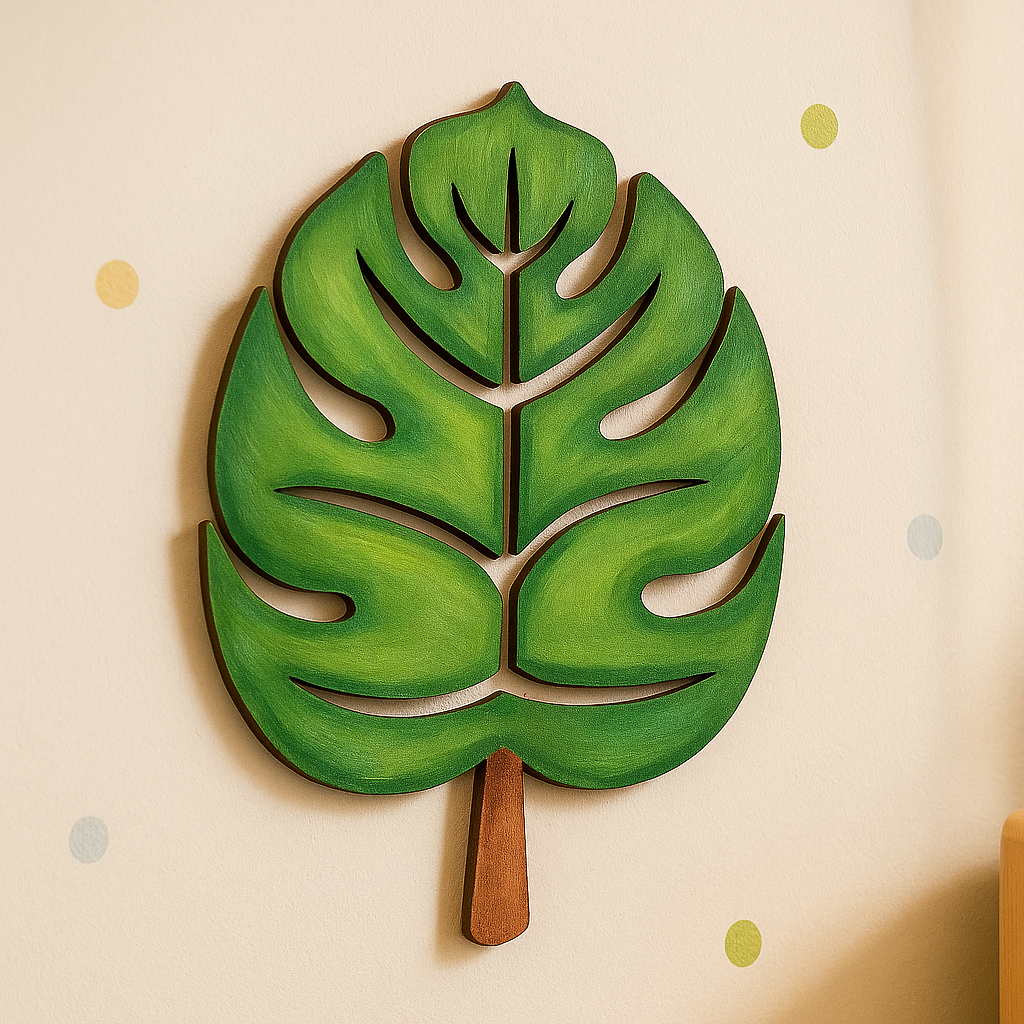 DIY MDF Monstera Leaf Cutout for Painting & Decor