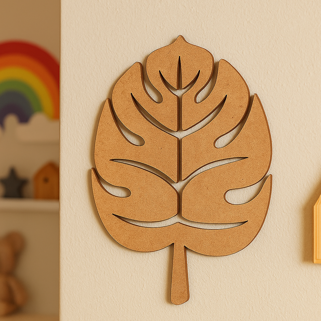 DIY MDF Monstera Leaf Cutout for Painting & Decor