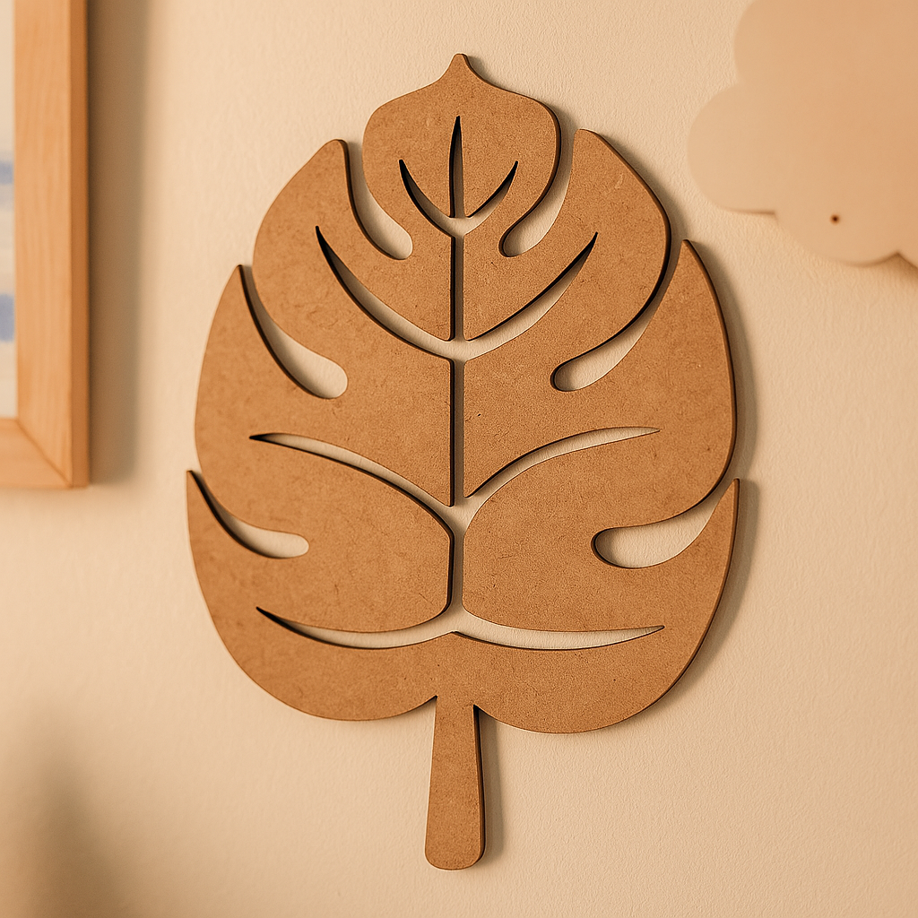 DIY MDF Monstera Leaf Cutout for Painting & Decor