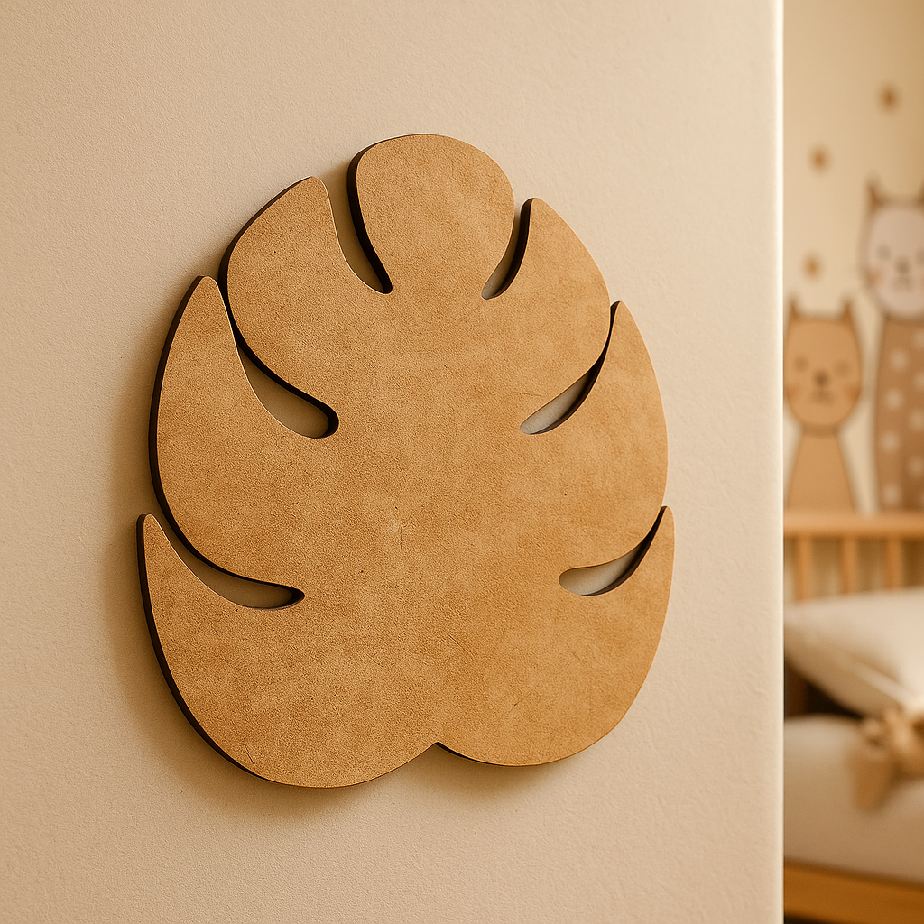DIY MDF Tropical Leaf Cutout for Painting & Wall Decor