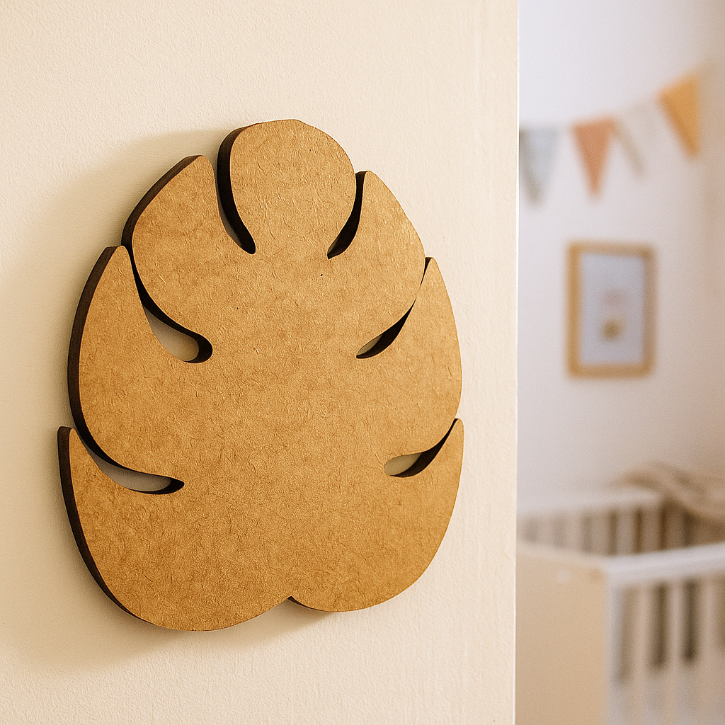 DIY MDF Tropical Leaf Cutout for Painting & Wall Decor