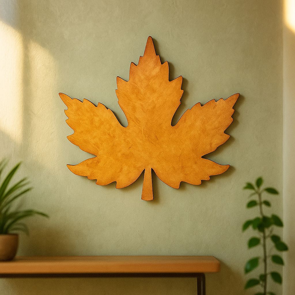 DIY MDF Maple Leaf Cutout for Painting & Wall Decor