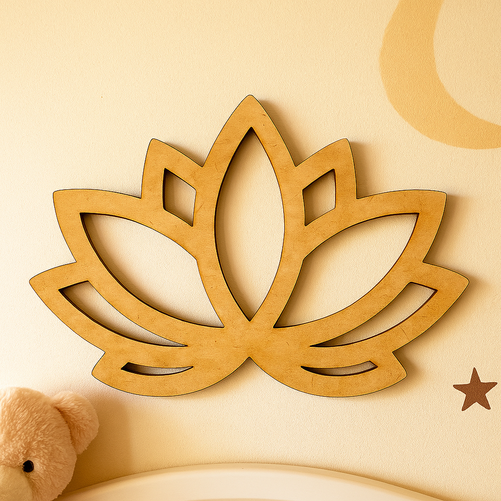 DIY Lotus MDF Cutout for Painting & Home Decor Crafts