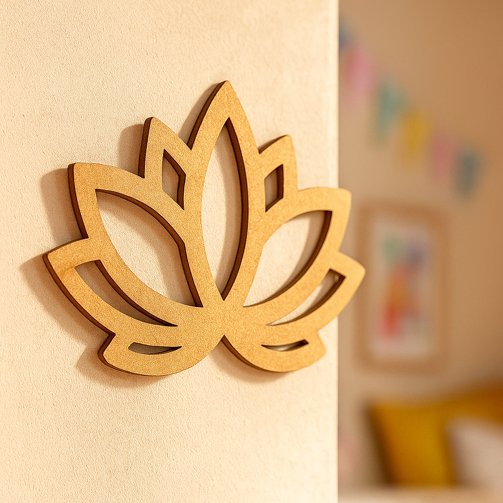 DIY Lotus MDF Cutout for Painting & Home Decor Crafts