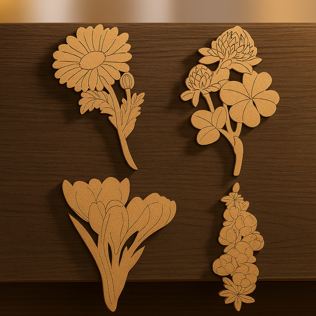 DIY Floral MDF Cutouts for Painting & Craft Decor