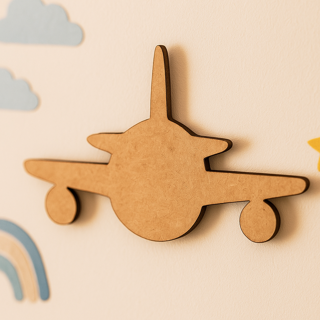 DIY Aeroplane MDF Cutout for Painting & Craft Decor