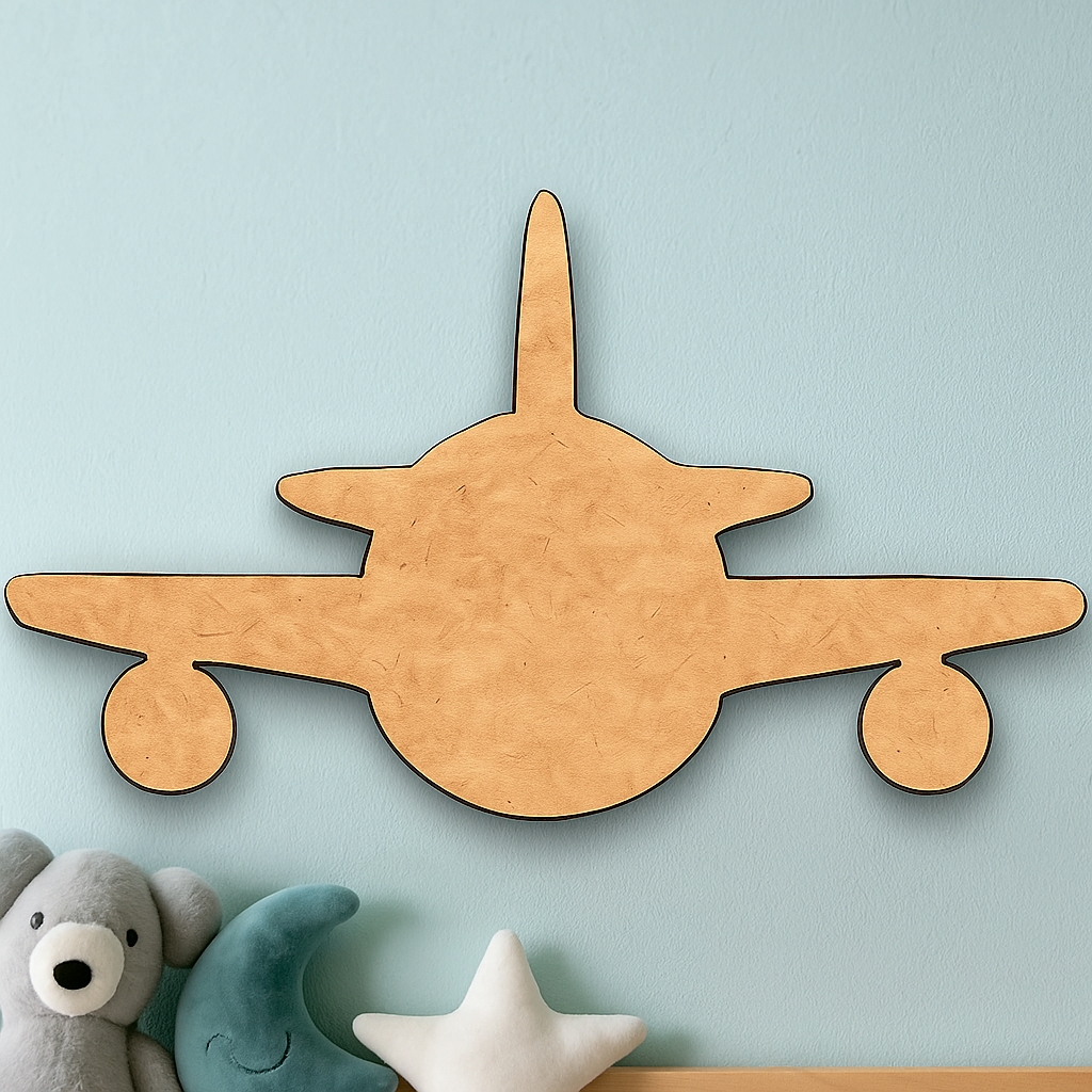 DIY Aeroplane MDF Cutout for Painting & Craft Decor