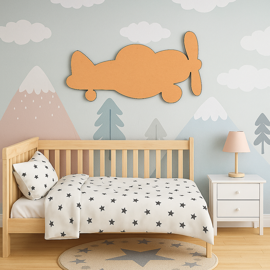 DIY MDF Aeroplane Cutout for Kids Painting & Crafts