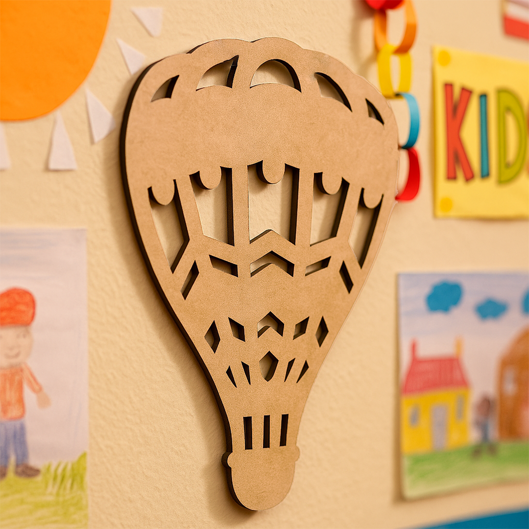 DIY Hot Air Balloon MDF Cutout for Painting & Crafts