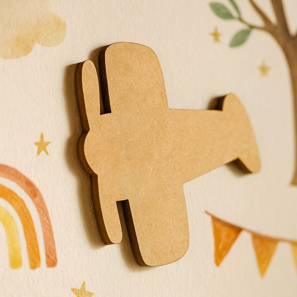DIY MDF Airplane Cutout for Kids Painting & Crafts