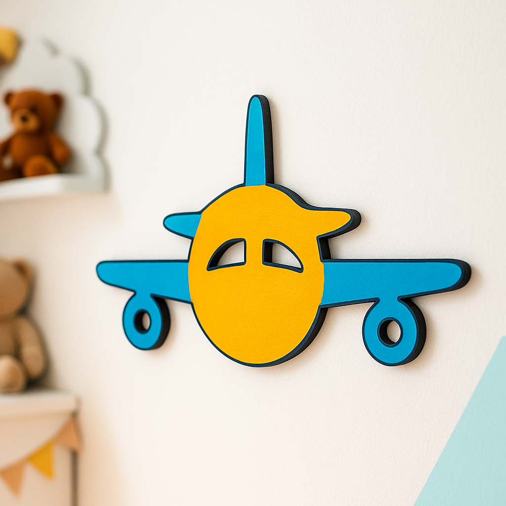 DIY MDF Airplane Cutout for Kids Painting & Crafts