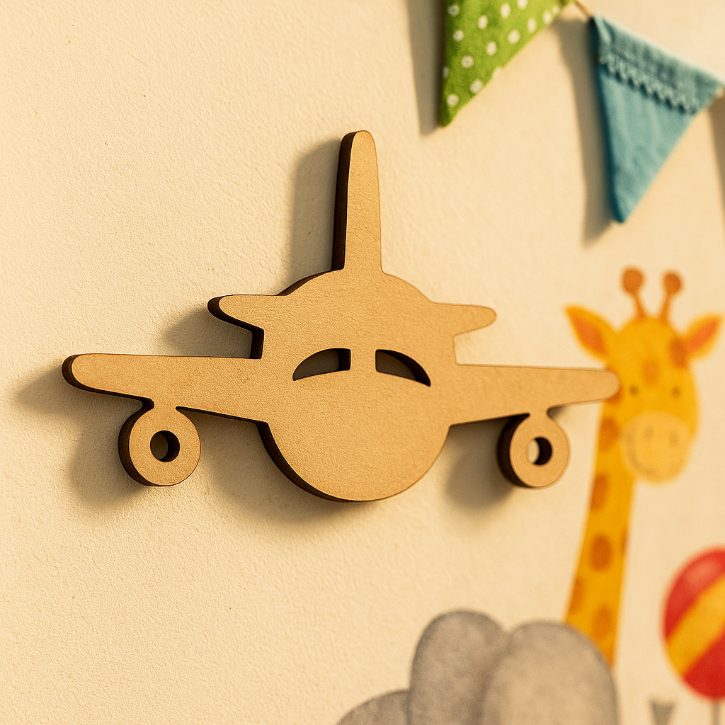 DIY MDF Airplane Cutout for Kids Painting & Crafts