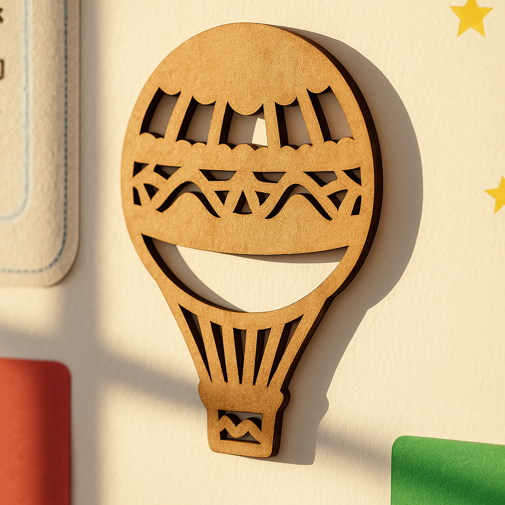 DIY MDF Hot Air Balloon Cutout for Painting & Crafts