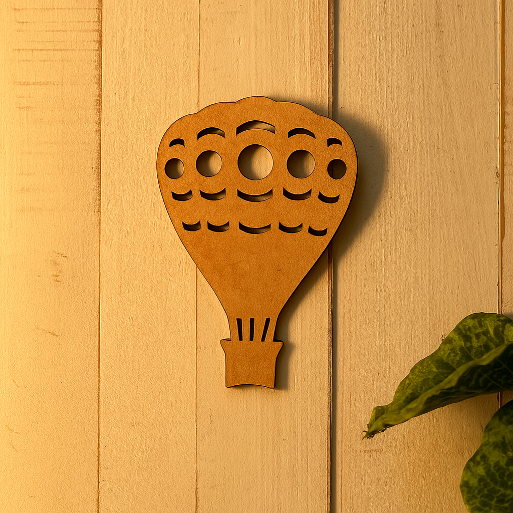 DIY MDF Hot Air Balloon Cutout for Painting & Crafts