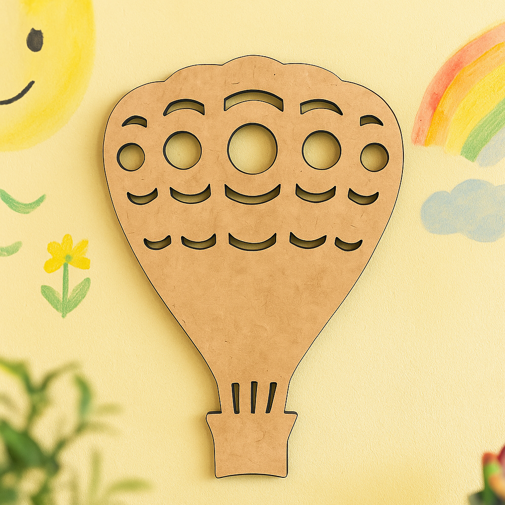 DIY MDF Hot Air Balloon Cutout for Painting & Crafts