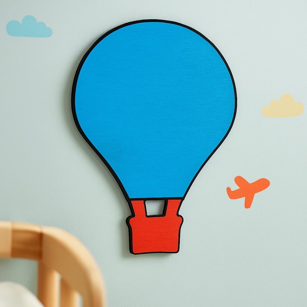DIY MDF Hot Air Balloon Cutout for Painting & Crafts