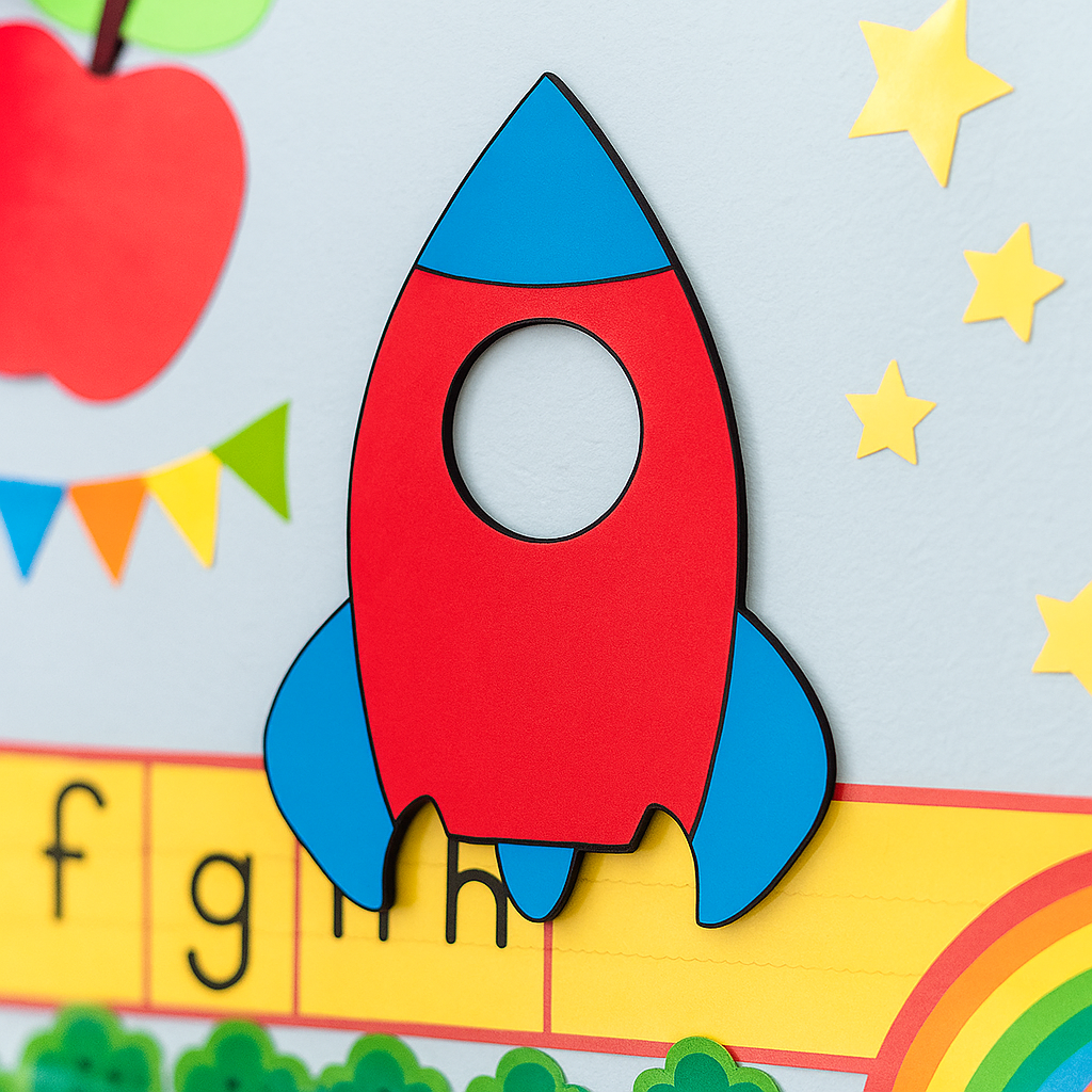 DIY MDF Rocket Cutout for Painting & Kids Crafts