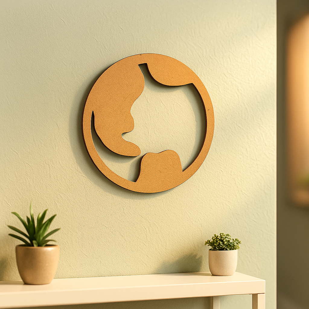 DIY MDF Moon Face Cutout for Painting & Wall Decor