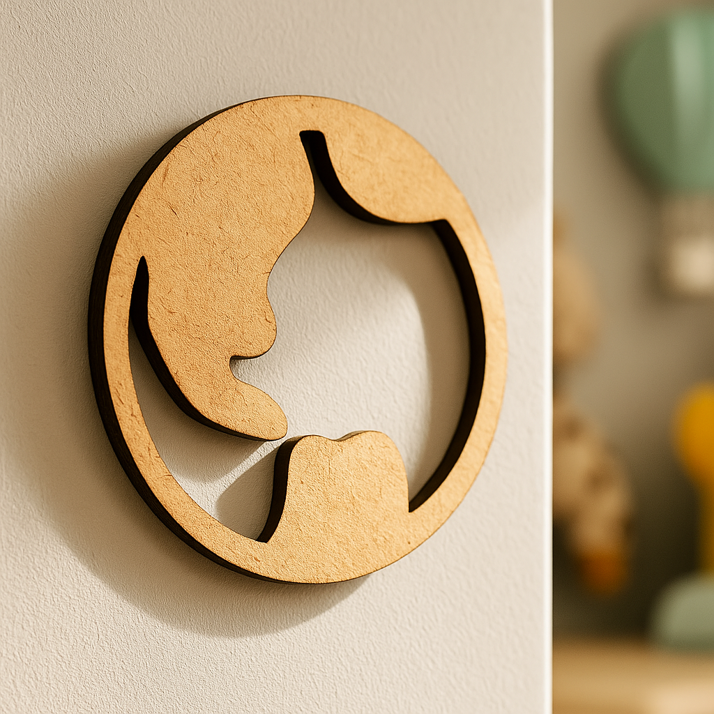 DIY MDF Moon Face Cutout for Painting & Wall Decor