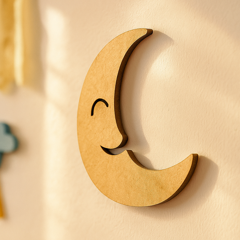 DIY MDF Moon Cutout for Painting & Wall Decor