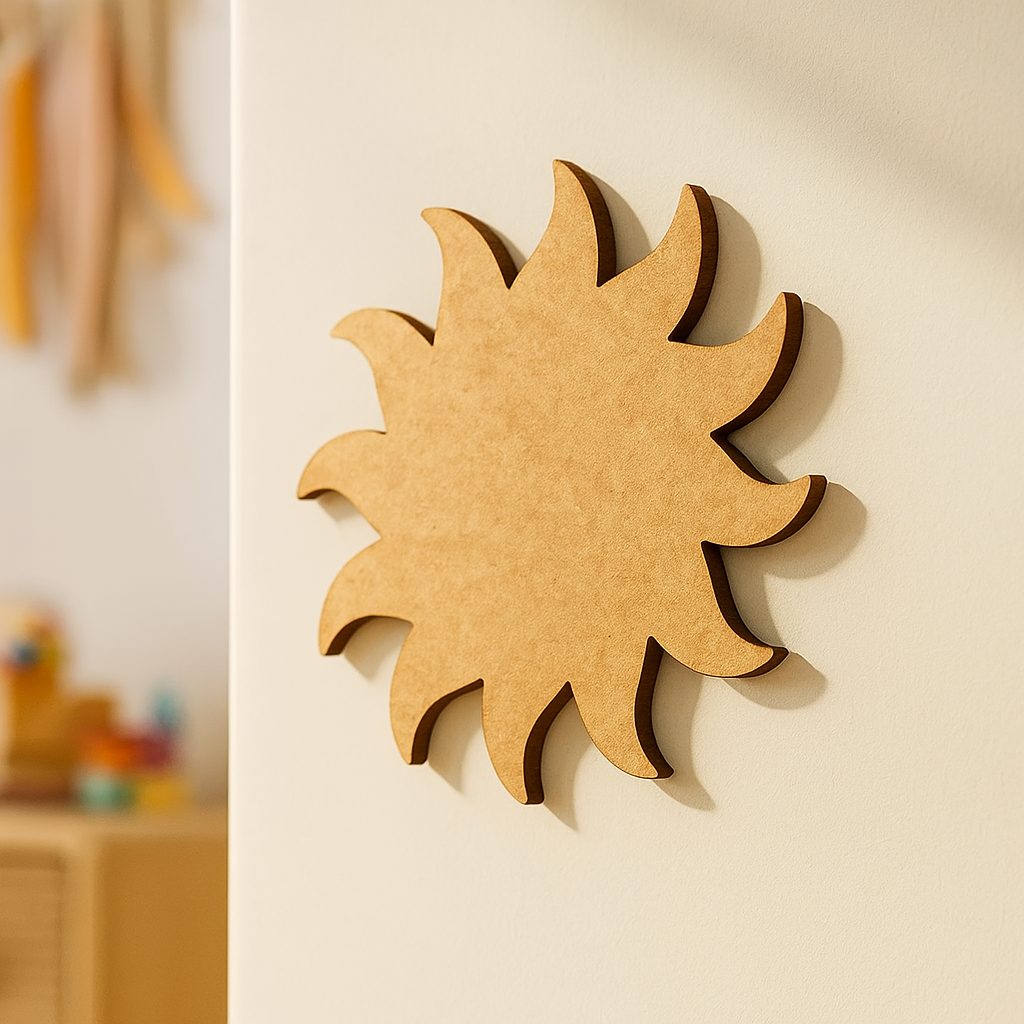 DIY MDF Sun Cutout for Painting & Wall Decor